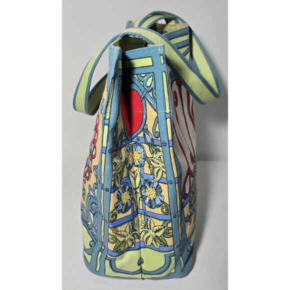 Brighton A Winter’s Love Tote Canvas Hand Sketched T Clancy Large NWOT - Picture 5 of 12